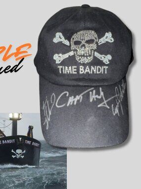 ☠️ Deadliest Catch Time Bandit Hat – Signed Hillstrand Brothers & Travis Lofland
